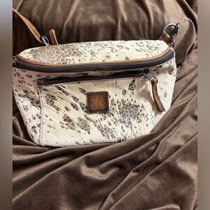 STS Ranchwear Cream and Brown Crossbody Bag